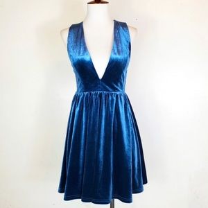 Velvet Blue Dress